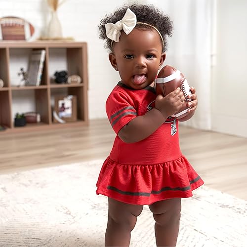 Miniatura 4 de Gerber Vestido de jersey y cubierta de pañales para niñas del equipo de la NFL