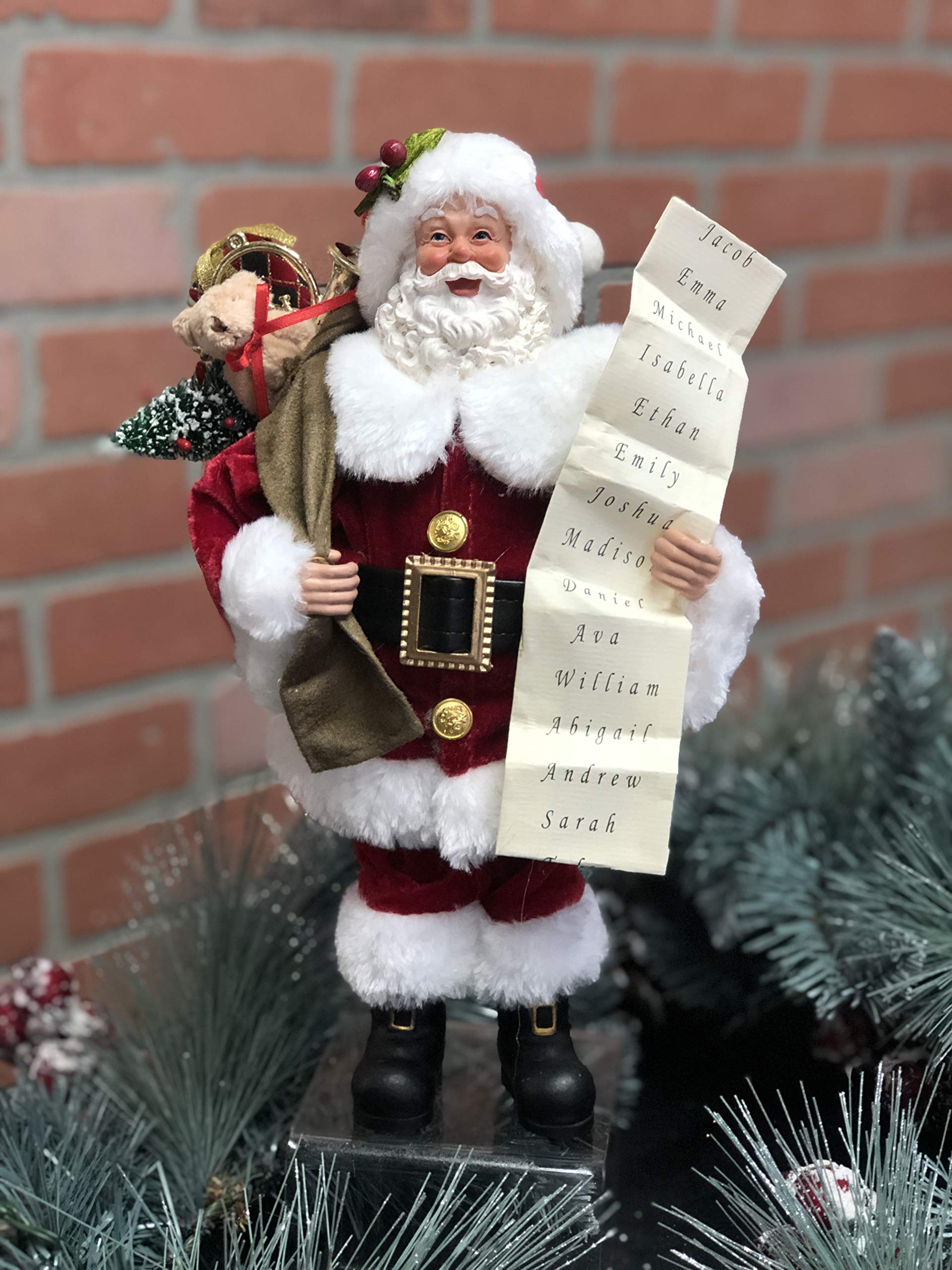 サンタさんセット！ Ａ　　No.558 Amazon.com: Santa's Workshop Santa with List Figurine, 12