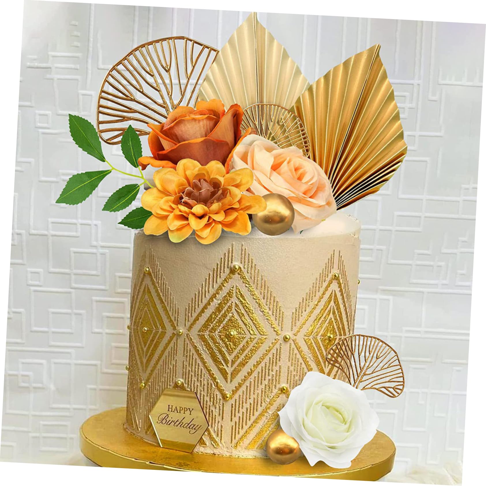 Ciieeo 4 Set di Decorazioni per Torte di in Stile Bohémien Ornamenti per Torte da Festa per Donne Decorazioni per Torte Nuziali