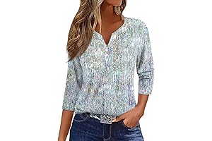 FQZWONG 3/4 Sleeve Tops for Women: Stylish Fall Fashion