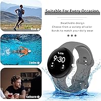 Vista 26 de Band Compatible with Google Pixel Watch 1/2/3/4 (41mm), Soft Silicone Sport Replacement Straps Bracelet for Google Pixel Watch 41mm