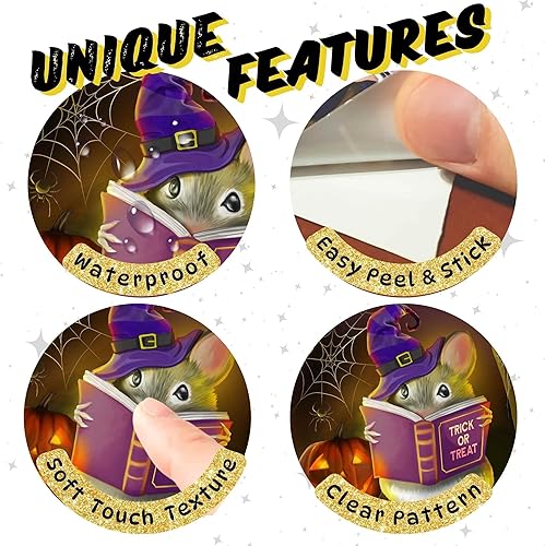 Miniatura 52 de The Mice That Stole Christmas - Calcomanía de pared, decoración navideña, extraíble, amantes de la Navidad, niños, calcomanías de pared con agujero