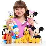 Disney Junior Mickey Mouse and Minnie Mouse Beanbag Plush 2-Pack Stuffed Animals, Officially Licensed Kids Toys for Ages 2 Up, Gifts and Presents