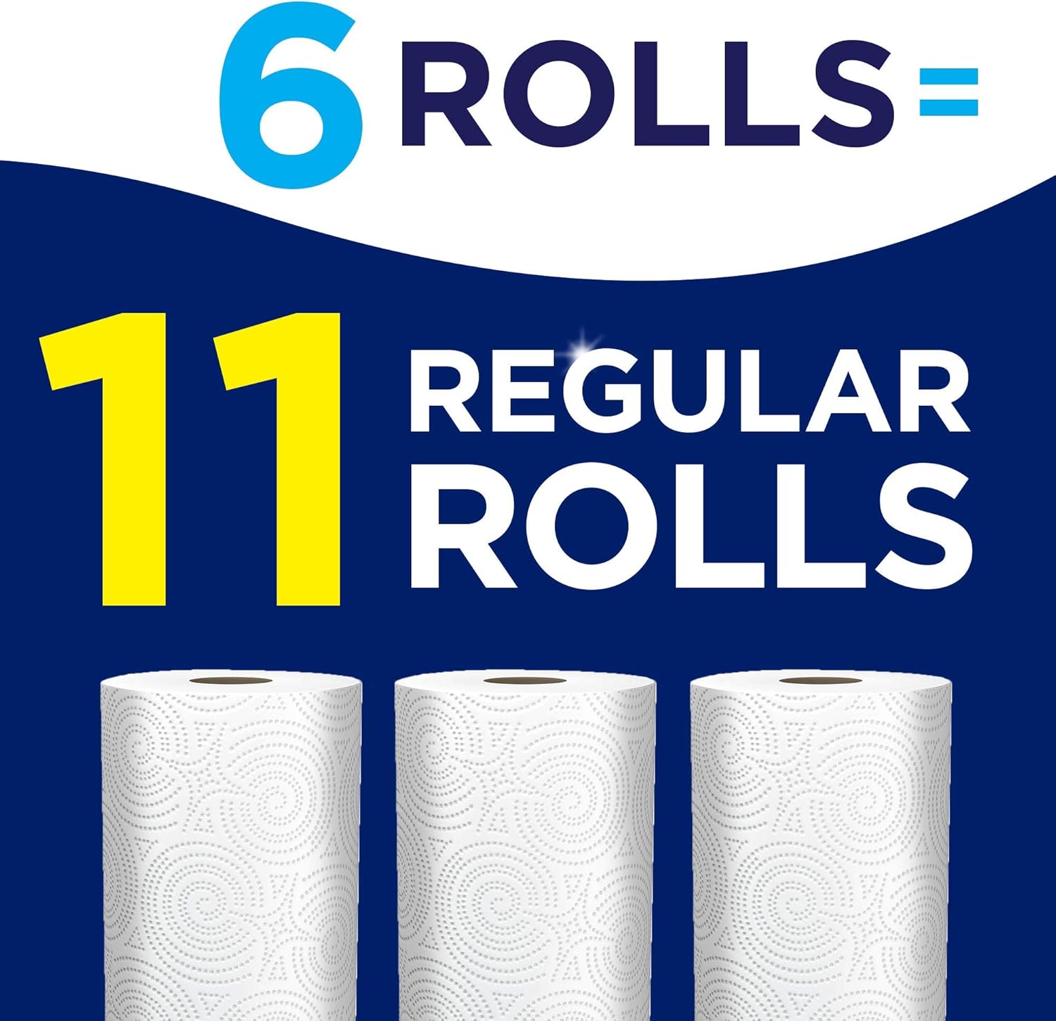 Sparkle Pick-A-Size Paper Towels,11 Regular Rolls, Modern White, 116 2-Ply Sheets Per Roll,6 Count (Pack of 1)