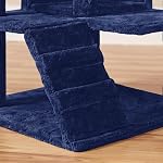 Cat Tree Tower Multiple-Level Cat Tower with 2 Condos, 2 Dangling Balls, 3 Scratching Posts for Indoor Cats, 139cm=54inch Navy Blue