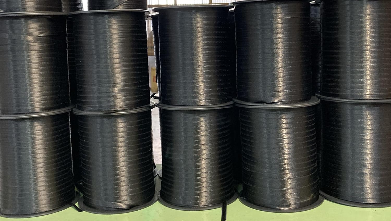 Ayza Kurdele - Siyah Saten Kurdele 6 mm 500 Metre