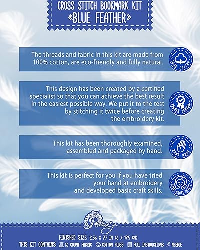 Miniatura 109 de Povitrulya Kit de punto de cruz contado, kits de bricolaje para adultos o niños, divertido marcador de bordado - Fácil de usar - Colección de Llamour