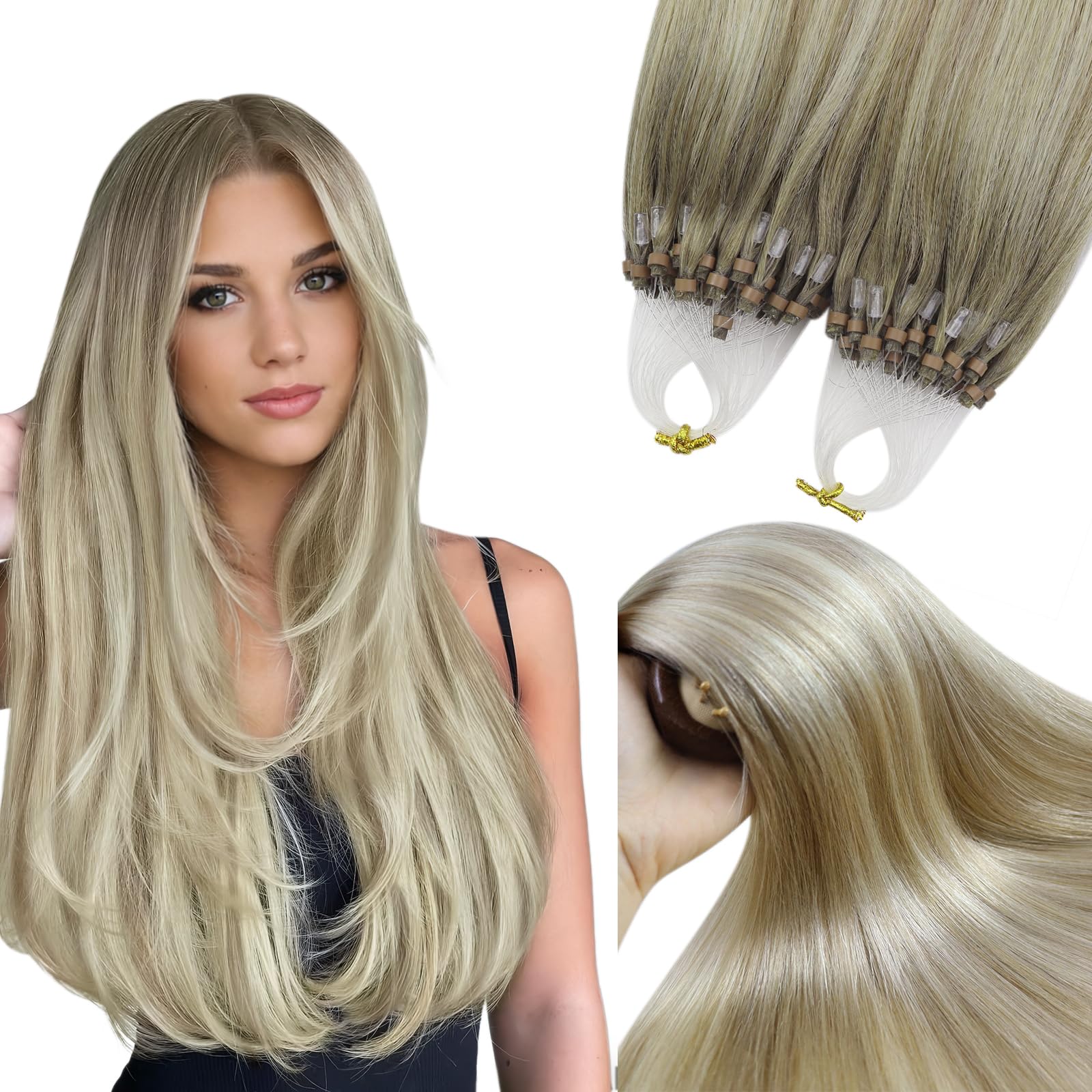 YoungSee Hair Extensions Human Hair Echthaar Haarverlängerung Echthaar