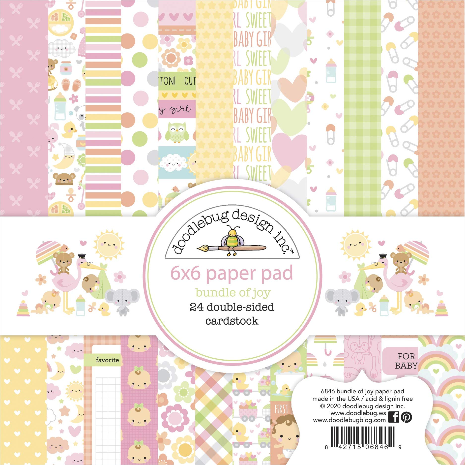 Doodlebug632267 Paper Pad 6" x 6" Bundle of Joy