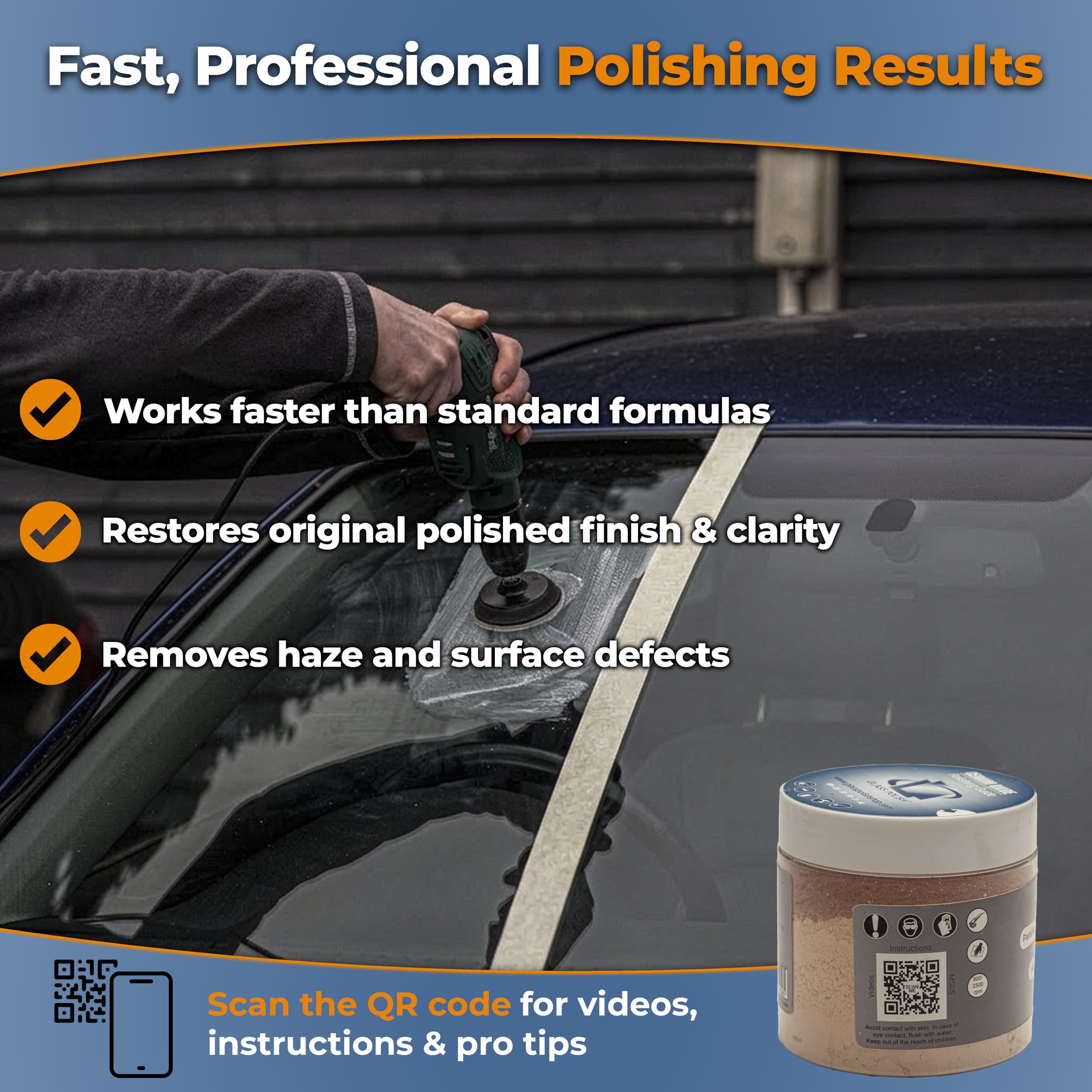 Cerium Oxide Glass Polish - Scratch Removal & Restoration -2