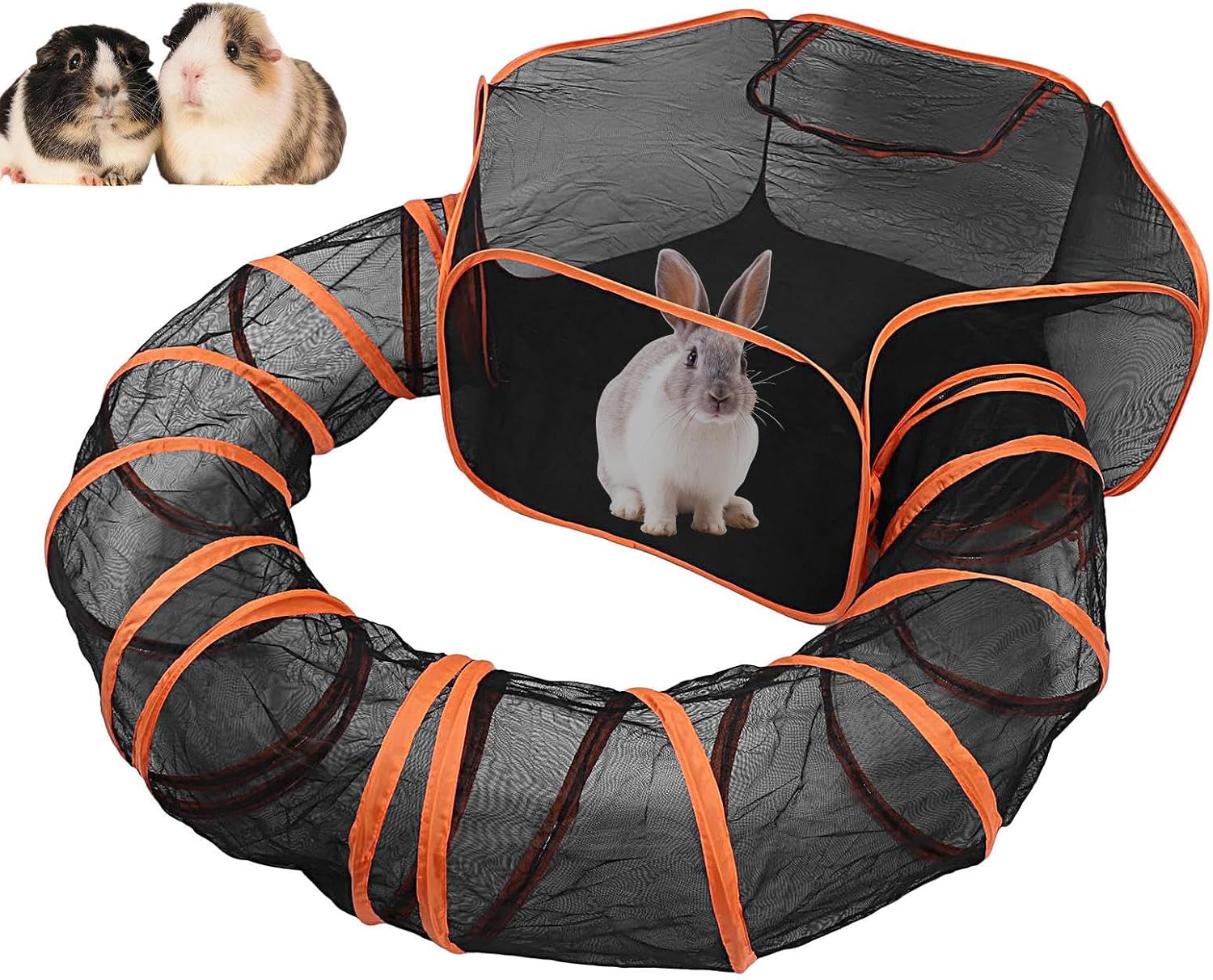 Outdoor Cat Enclosure, Cat Patio Enclosure, Foldable Breathable Fence Kennel Box Playground House for Small Animals Cleaning Travel Car Indoor Home Use