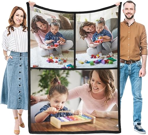 Regalos personalizados para cumpleaños de mamá, manta personalizada, mantas personalizadas con fotos, mantas personalizadas con imagen, regalos Foto