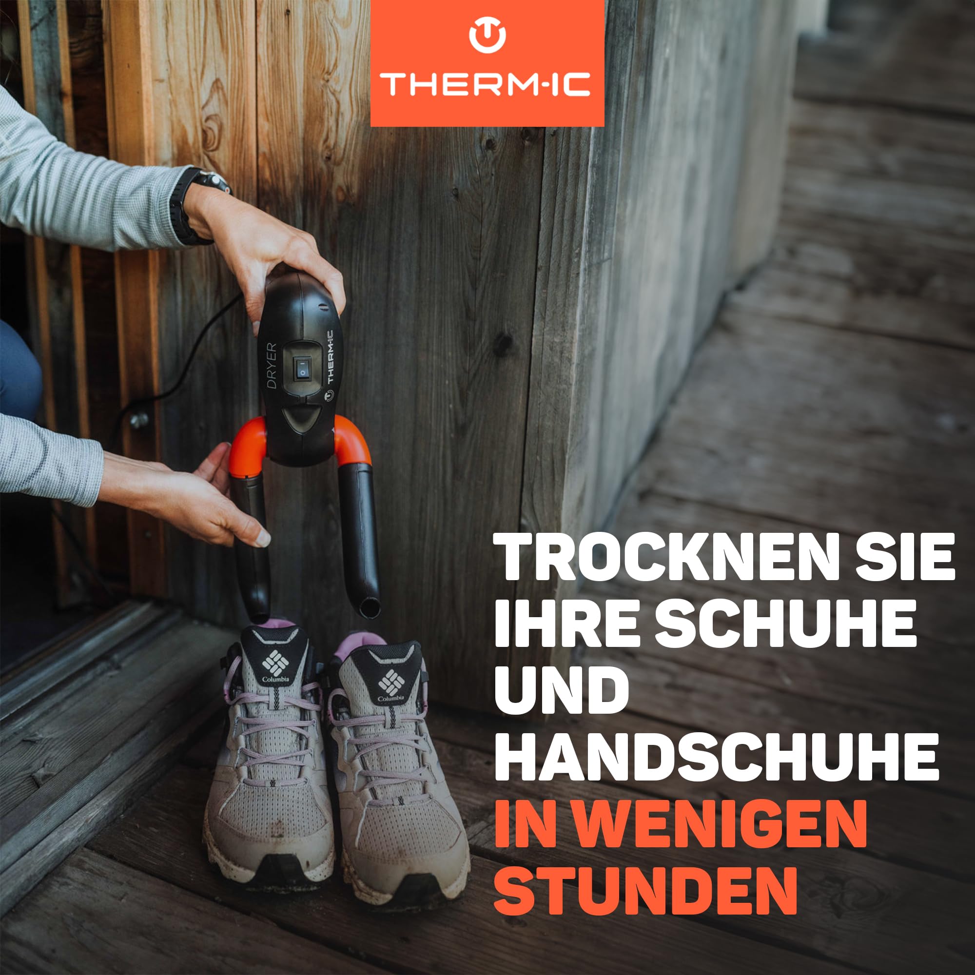 Schuhtrockner, Dryer, einfach zu bedienen, kompakt und leise, trocknet Schuhe und Handschuhe, verstellbare Schlauchlänge, passt in alle Schuh- und Handschuhgrößen
