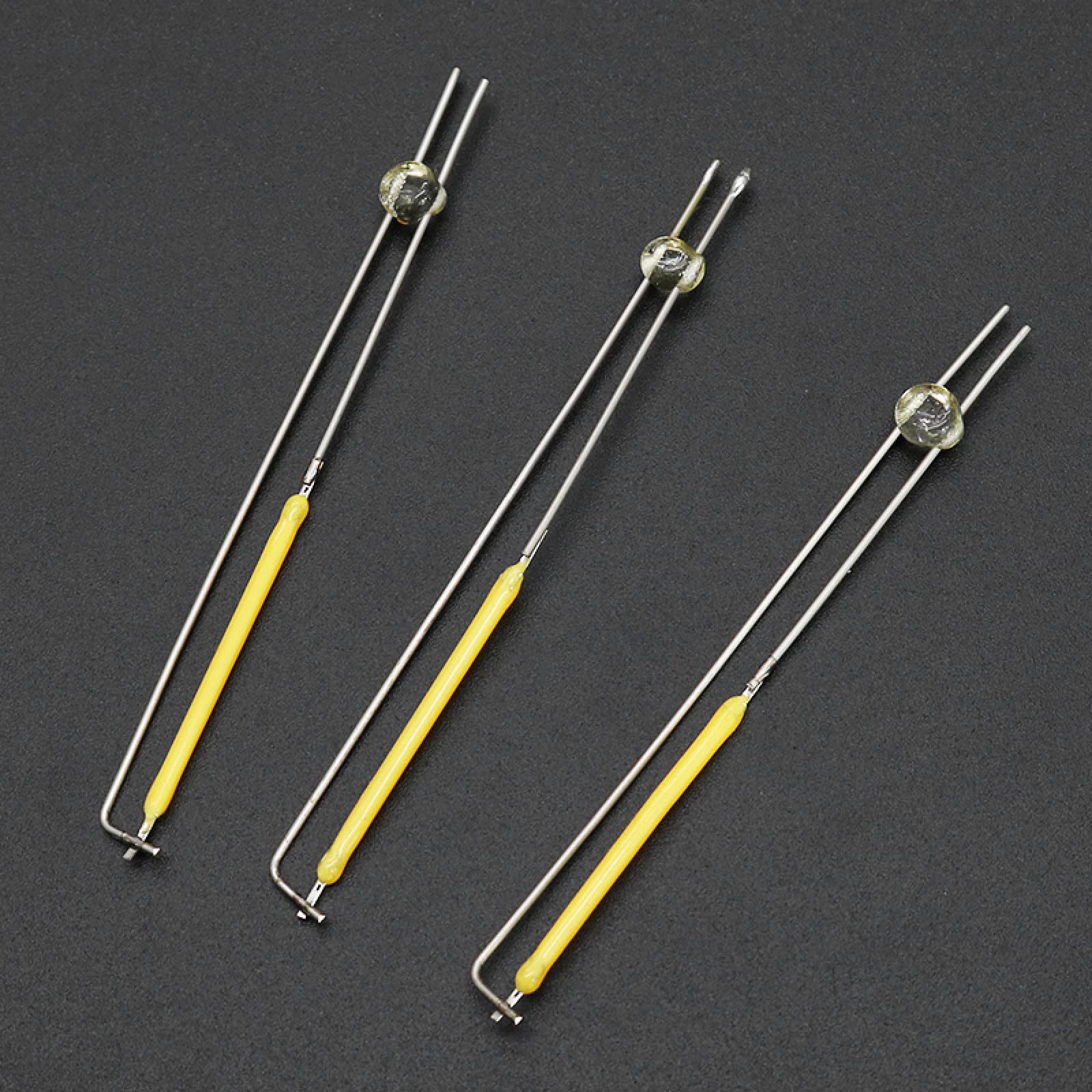 Bombilla De Filamento Led De 3v Y 38mm, Piezas De Lámpara, Filamento De Soldadura Por Puntos De Cerámica Blanca Cálida, Filamento De Lámpara, Chip De Bombilla Parcial De Diodo Led,2700K 30PCS,3V 120mA
