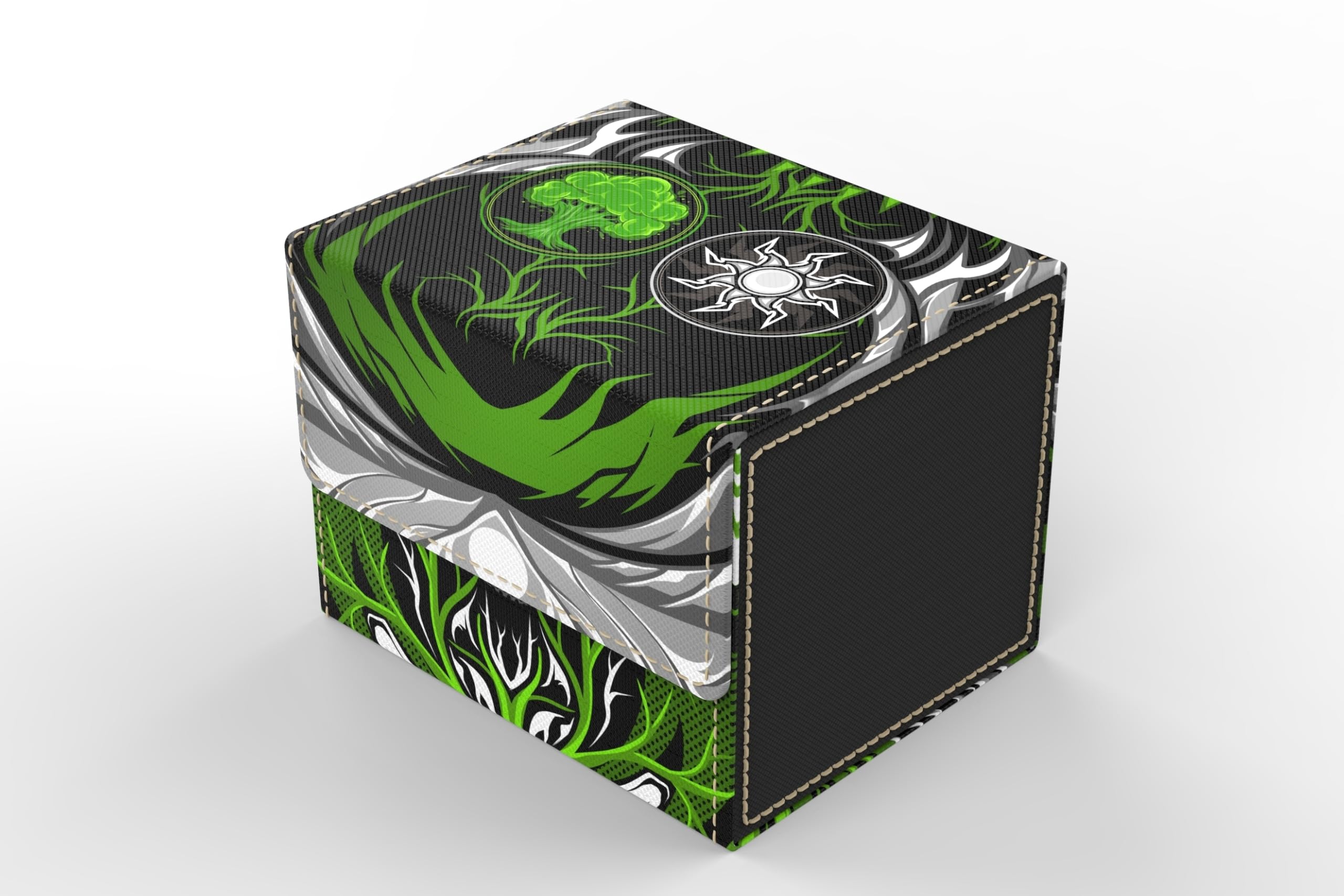 Ai Armor The Vault- TCG/MTG Color Combo Deck Boxes (Green/White)