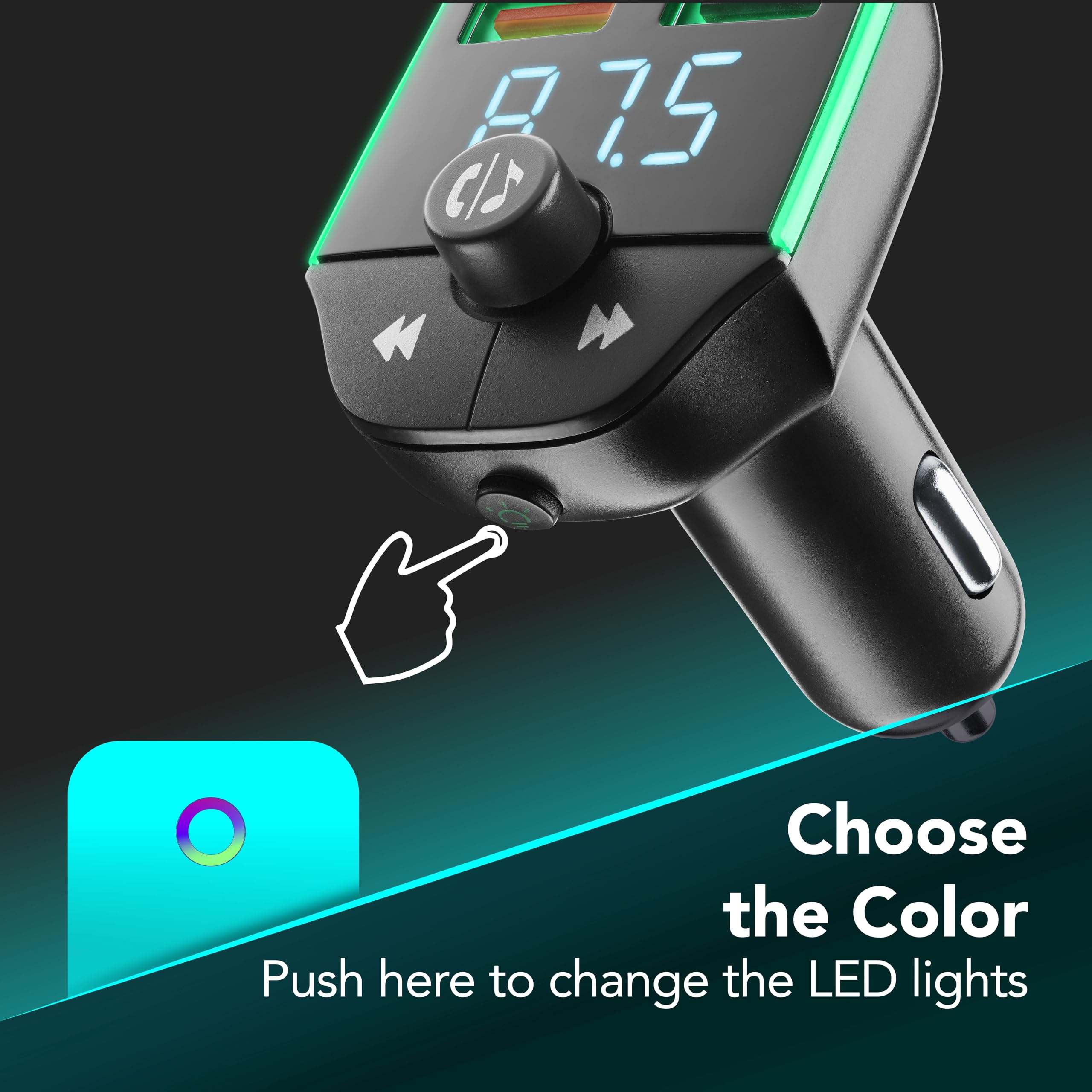 Car Fm Transmitter-Transmetteur Fm Bluetooth Pour Autoradio