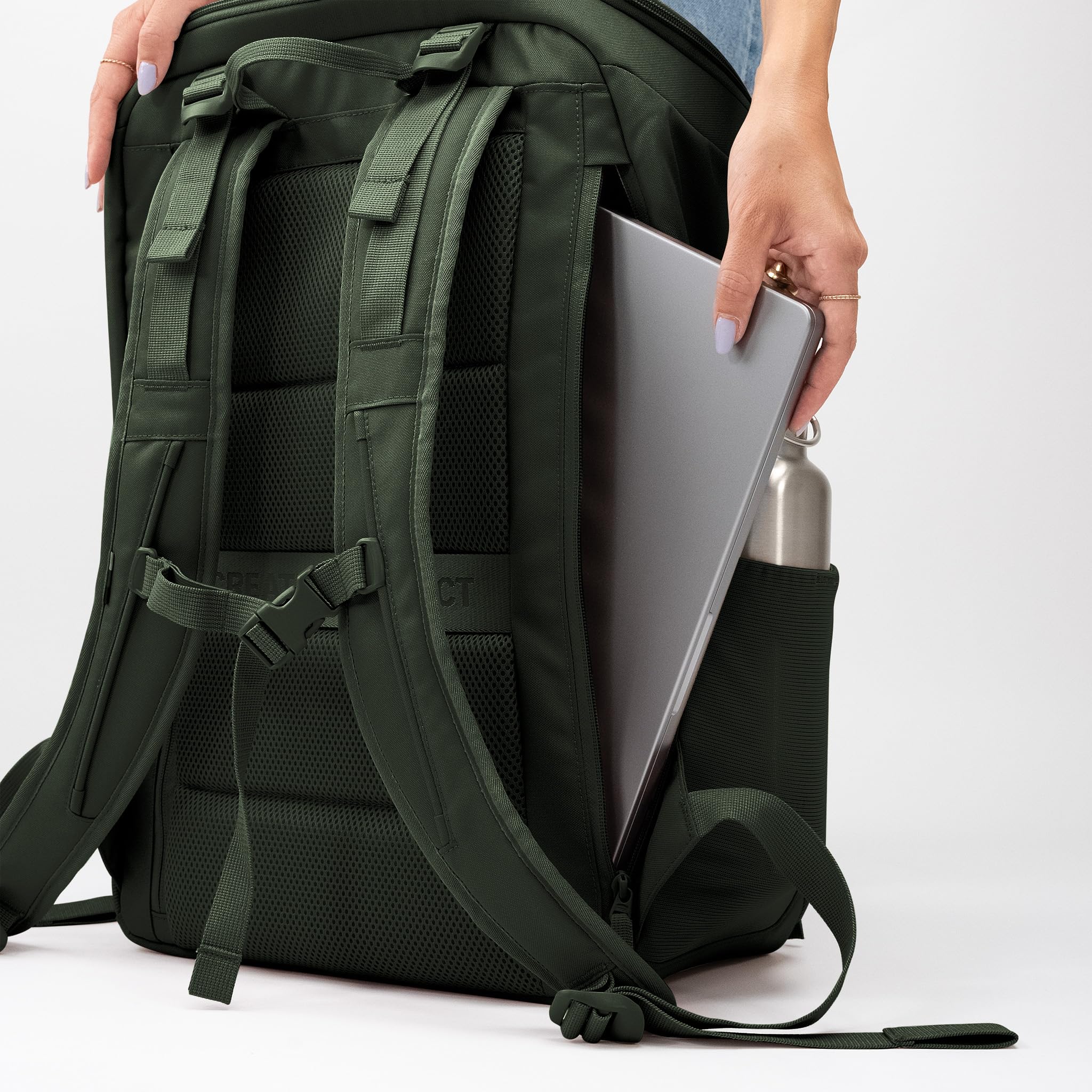 GOT BAG Pro Pack Travel | Wodoodporny Plecak Podrozny | Plecak na Laptopa 16 | Pojemny Plecak Turystyczny 35L (algae)