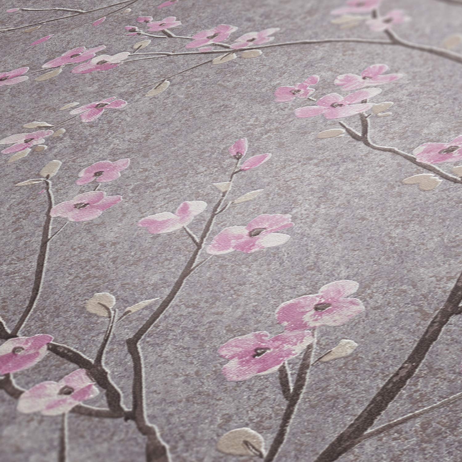 Livingwalls Floral Wallpaper Metropolitan Stories 2 A.S. Création Non-Woven 10.05 m x 0.53 m Grey Pink Made in Germany 379122 37912-2 - Image 3