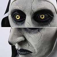 Vista 4 de Máscara de monja, máscara de disfraz de monja de cabeza completa para accesorios de fiesta de Halloween