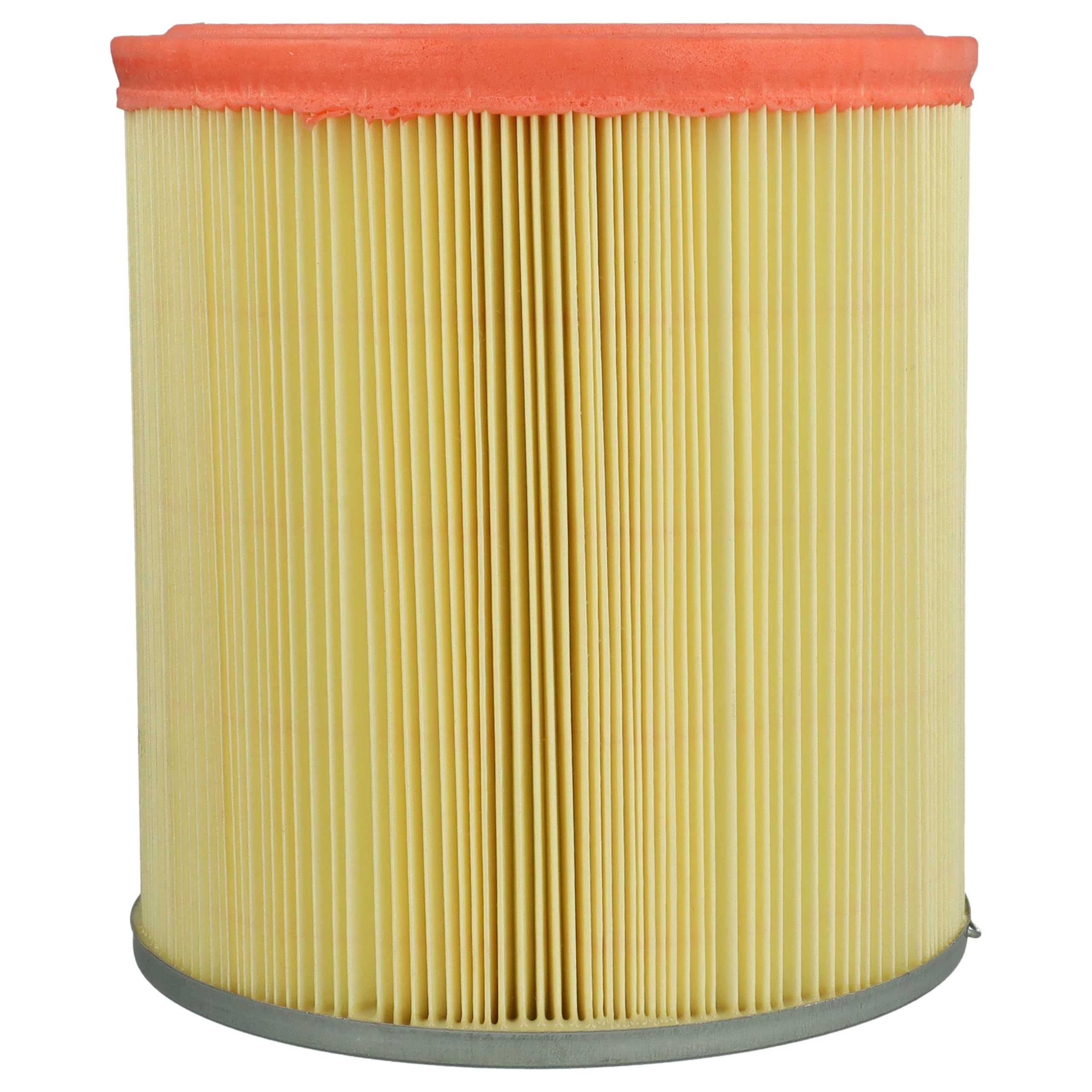 vhbw 4x Filtro plisado reemplaza Rowenta ZR70 para aspiradora - amarillo naranja lavable