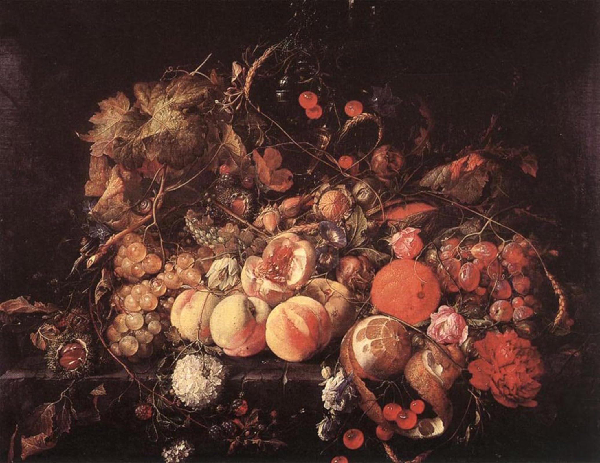 POSTERIIk Vintage Print Pop Art Landscape Artwork Still-life by Jan Davidsz De Heem Art Prints for Office Home Decor 60x90cm
