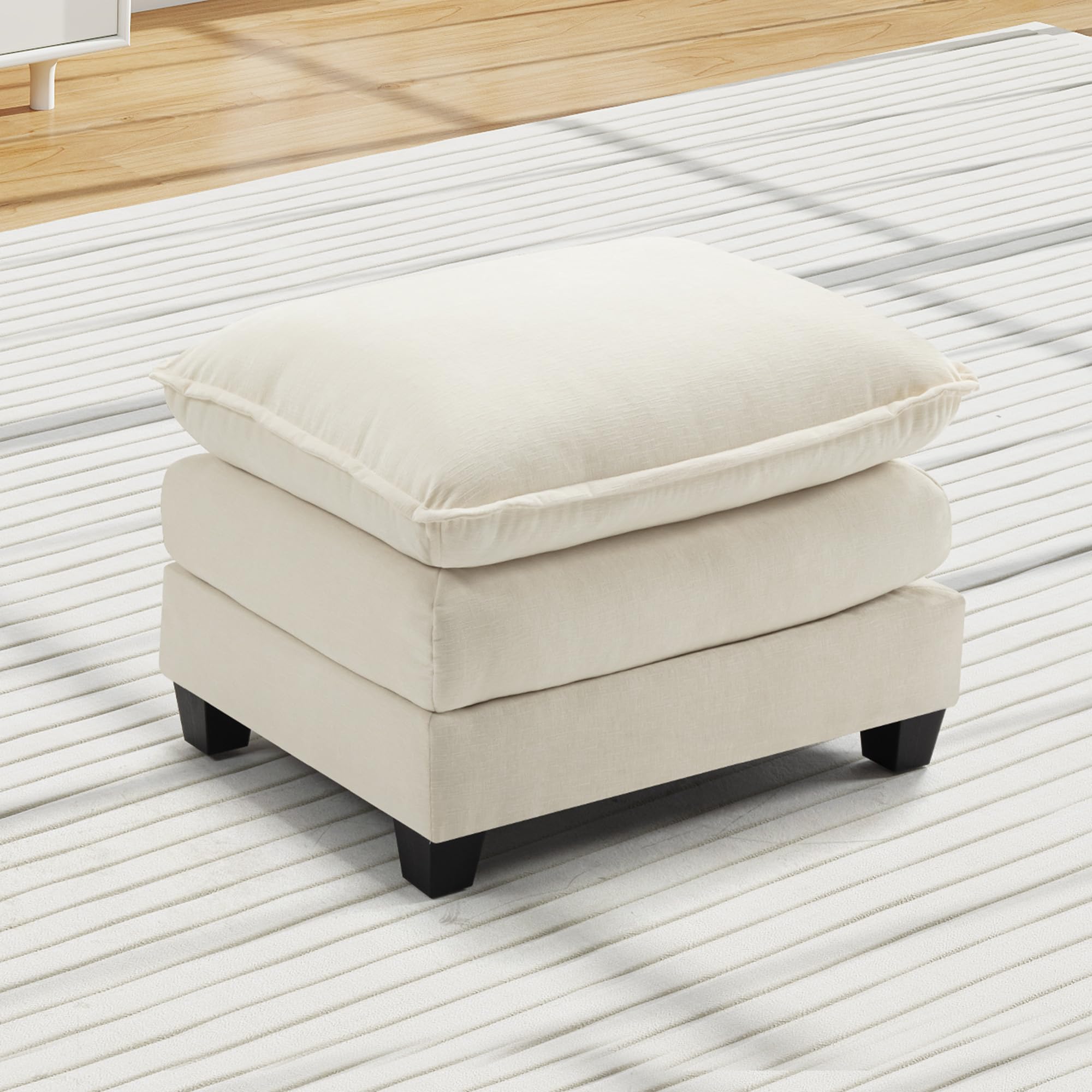 Urhanherry Ecksofa Cloud Sofa, Bequeme Couch Modulares Sofa Sektionssofa mit Dekokissen, Couch für Wohnzimmer, Chenille