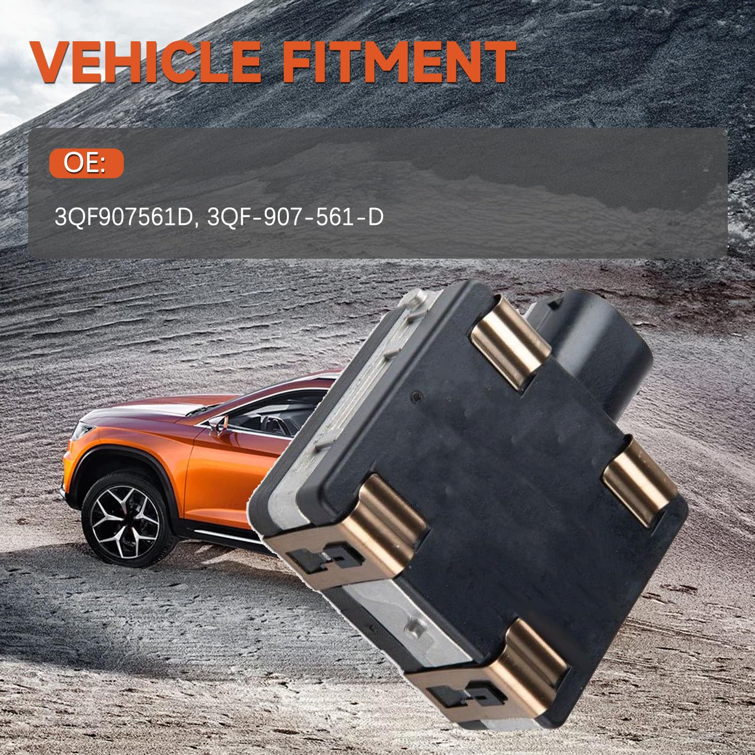 COPACHI Cruise Control Distance Radar Sensor 3QF907561D 3QF-907-561-D Compatible with Alltrack Atlas Golf Arteon Jetta GTI After-Market Parts