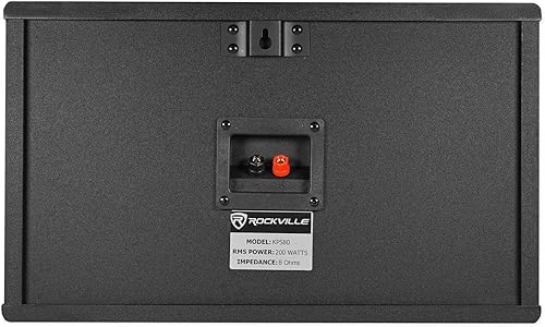 Miniatura 7 de Rockville KPS80 - Par de altavoces de karaoke de 8 pulgadas, 3 vías, 800 vatios, soportes pro de pared/de madera de fibropanel de densidad media,