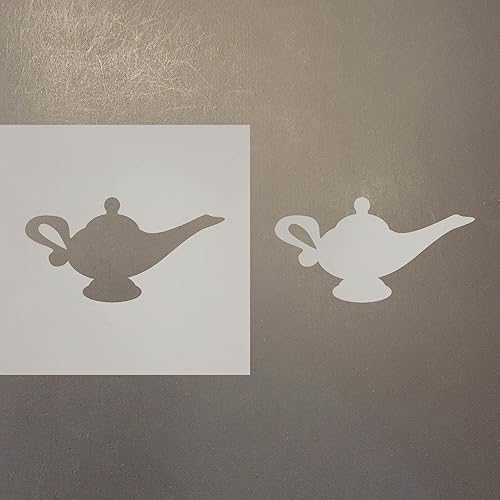Genie Lamp Reusable Mylar Stencil - Art Craft Supplies New Sizes (4")