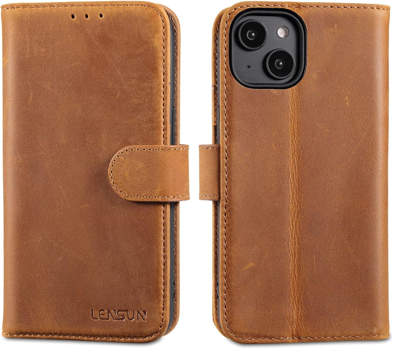 Housse En Cuir D'Apple IPhone 7 Plus Et 8 Plus Marron Saddle - Neuf