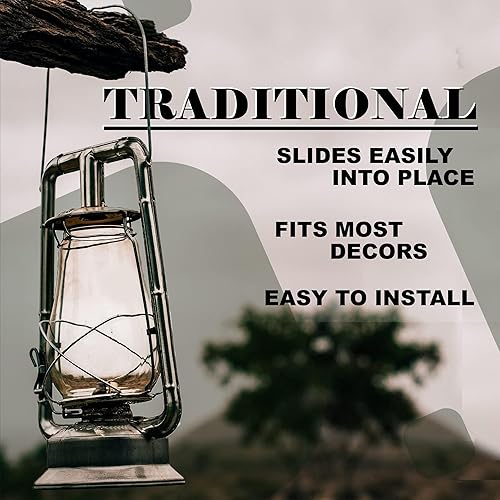 Miniatura 6 de Ciata Lámpara de aceite, vidrio, lámpara de chimenea de huracán victoriano de repuesto, pantalla de lámpara de chimenea de vidrio transparente