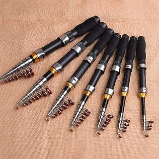 Compact Carbon Fiber Fishing Pole Lightweight One Meter Rod for Shore Sea Fishing Travel and Outdoor Use