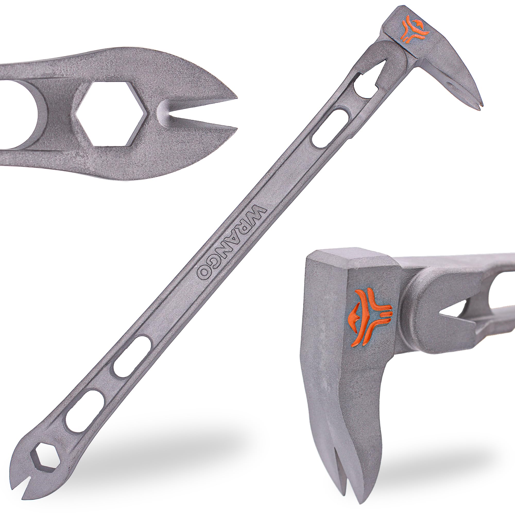 Wrango Tools 11.5" Titanium Nail Puller Cats Paw Pry Bar - Lightens Your Toolbelt - 45% Lighter Than Steel - Side Nail Puller - Professional Grade &