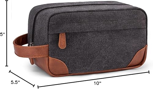 Miniatura 8 de Vorspack Dopp - Bolso de lona colgante para productos de aseo personal para hombre, ideal para artículos de afeitar, resistente al agua, bolso de