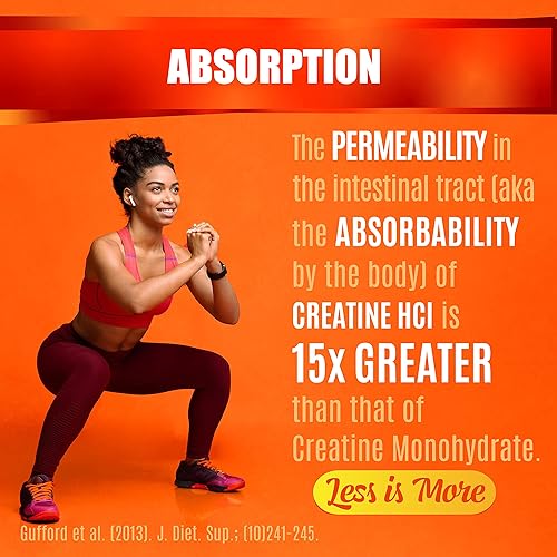 Miniatura 5 de Cápsulas de creatina HCL con HMB - Suplemento de entrenamiento para hombres y mujeres, constructor muscular, resistencia, fuerza, superior al