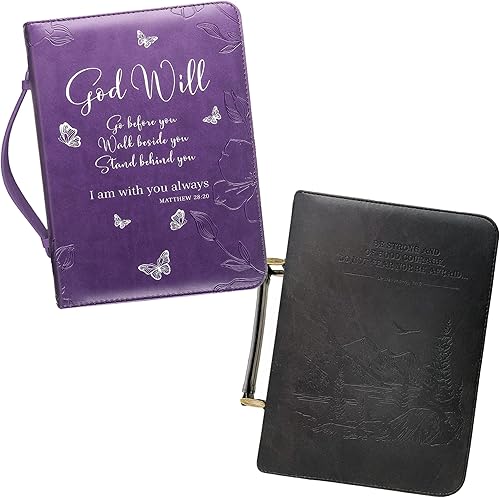 Miniatura 1 de Juego de 2 fundas para la Biblia para hombres y mujeres, tamaños grandes y medianos por DEHITE