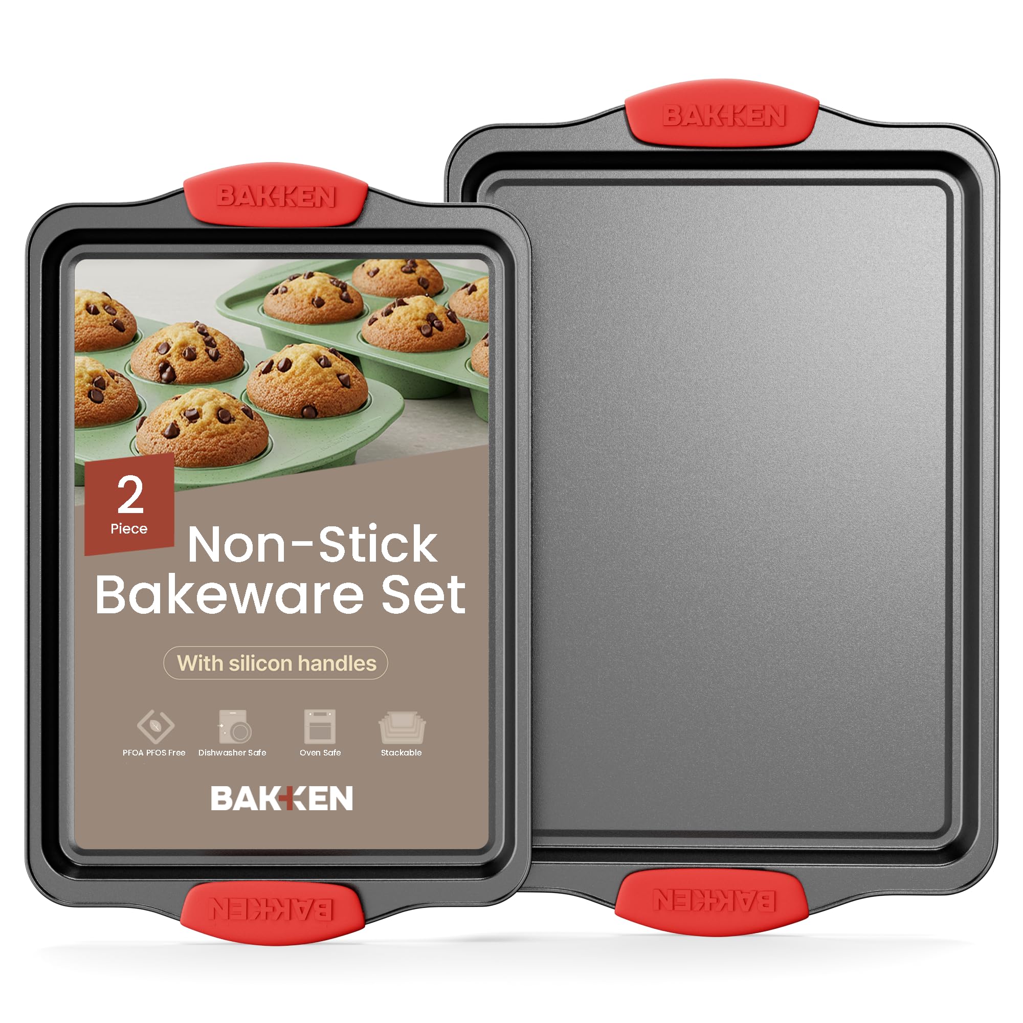 BAKKENMASTER Nonstick Carbon Steel Oven Bakeware