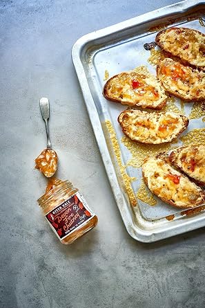 Otter Vale Devon Fire Chutney, Scotch Bonnet chilli heat with a hint of tangy fruit, hand-made in Devon, gluten-free, 225 g glass jar