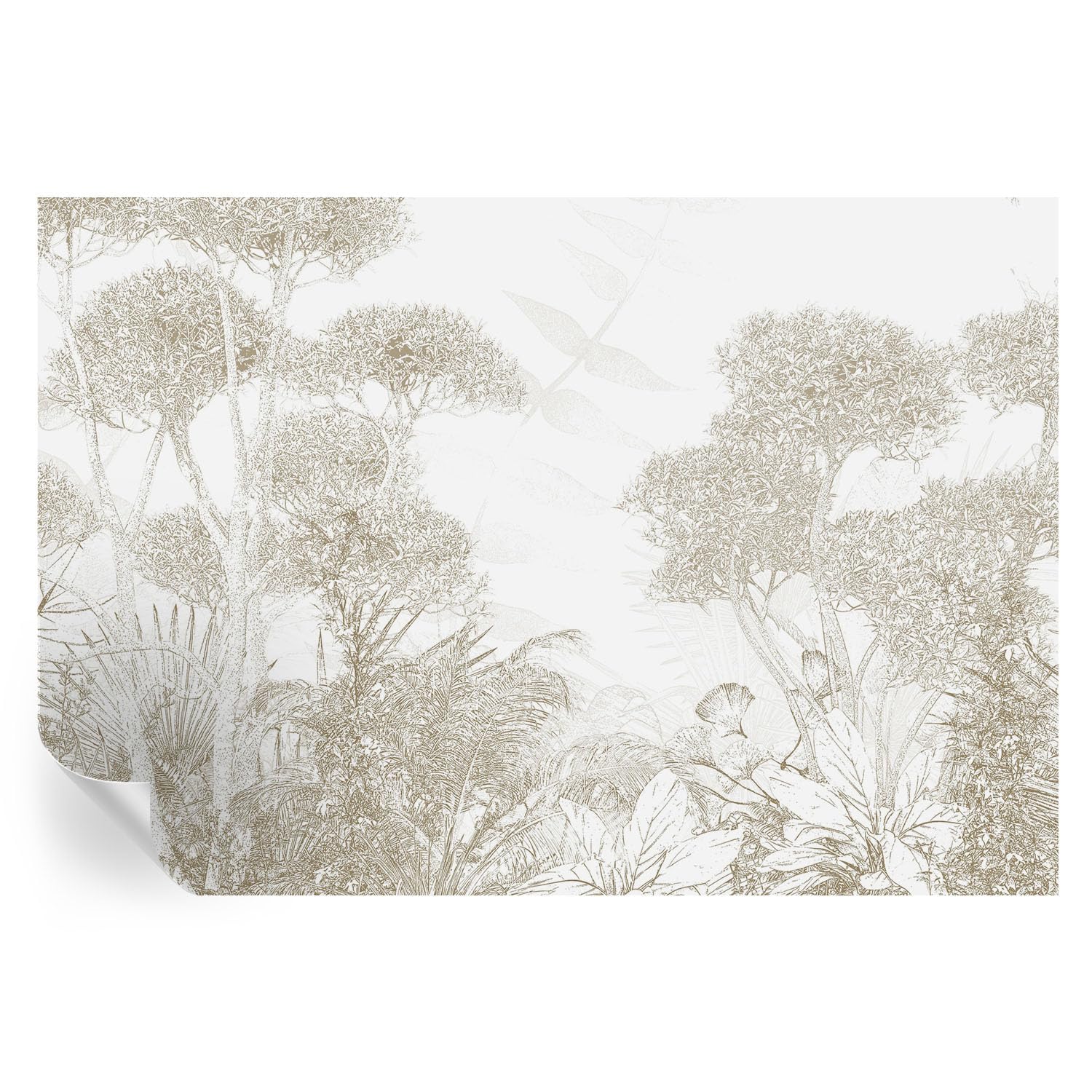 Papel pintado adhesivo para dormitorio de 152x104 cm que cubre grietas con estampados tropicales