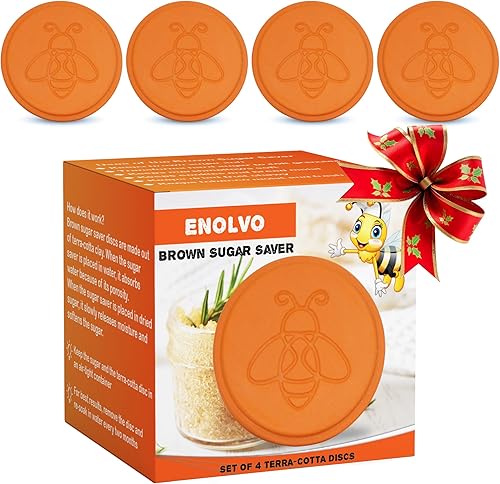 Abeja conservadora de azúcar morena, disco para mantener la humedad de los alimentos en contenedores, piedra suavizante, alternativa al suavizante