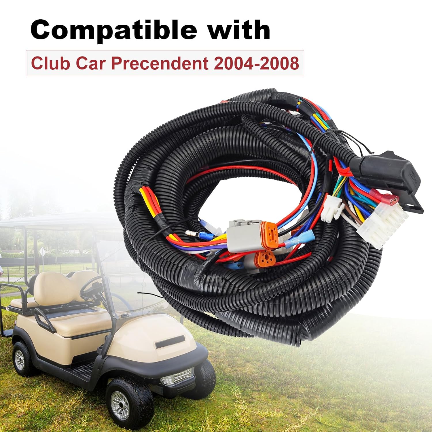 102585801 Main Wire Wiring Cable Harness Compatible with Club Car Precendent 2004-2008 Golf Cart Main Harness