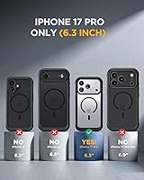 Vista 275 de Miracase Funda magnética para iPhone 14 de 6.1 pulgadas, protector de pantalla de vidrio templado integrado + protector de lente, compatible