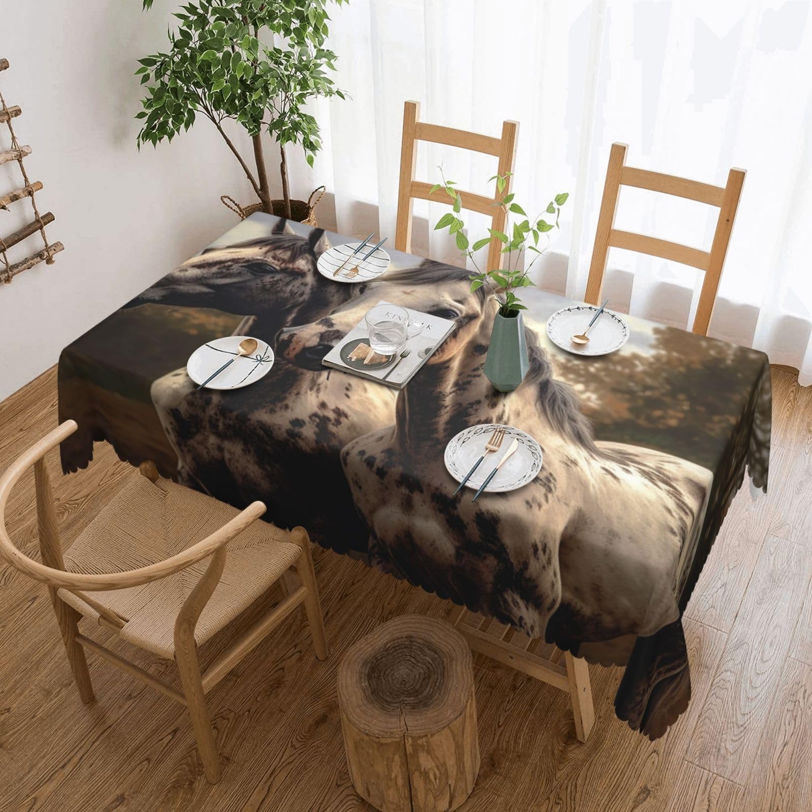 Nappe rectangulaire anti-tache pour éliminer les corvées de nettoyage de table en cuisine