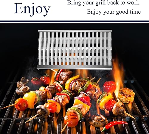 Miniatura 7 de Kit de repuesto para quemador de tubo de parrilla para barbacoa, bandeja radiante y varilla de cerámica, para Charmglow, DCS, parrilla de gas DCS