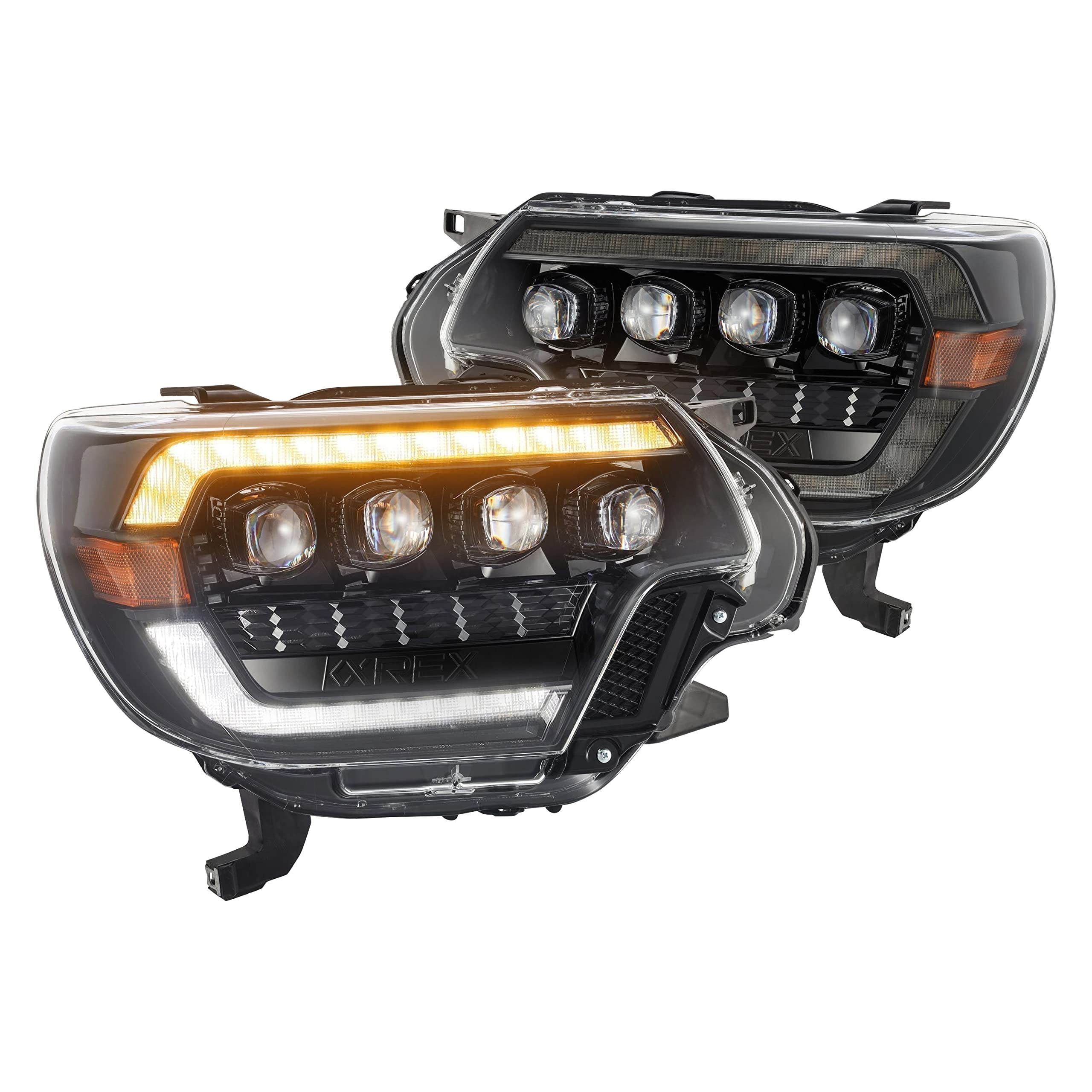 AlphaRex USA880752 Nova Series Projector Headlights fits Toyota Tacoma, Clear