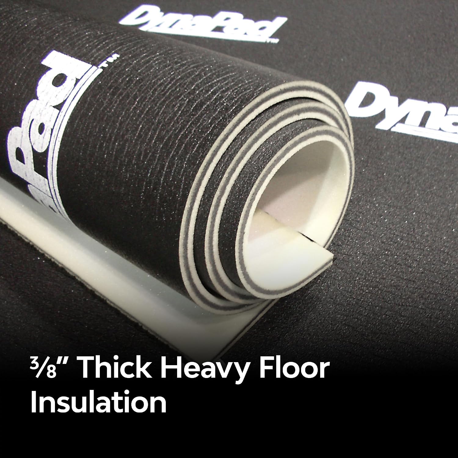 DynaPad Four-Layer Composite Sound Dampening Foam to Reduce Noise in Room - Sound Deadening Floor Insulation Foam - 54 in x 25 ft Long Acoustic Insulation Roll