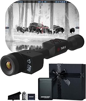 ATN Thor 5 LRF 320 Smart HD Thermal Scope with Gen 5 320x240, 12 Micron, 60Hz Sensor | Built-In Laser Rangefinder, Ballistic Calculator, Video Recording, One Shot Zero | Exclusive Signature Series Kit
