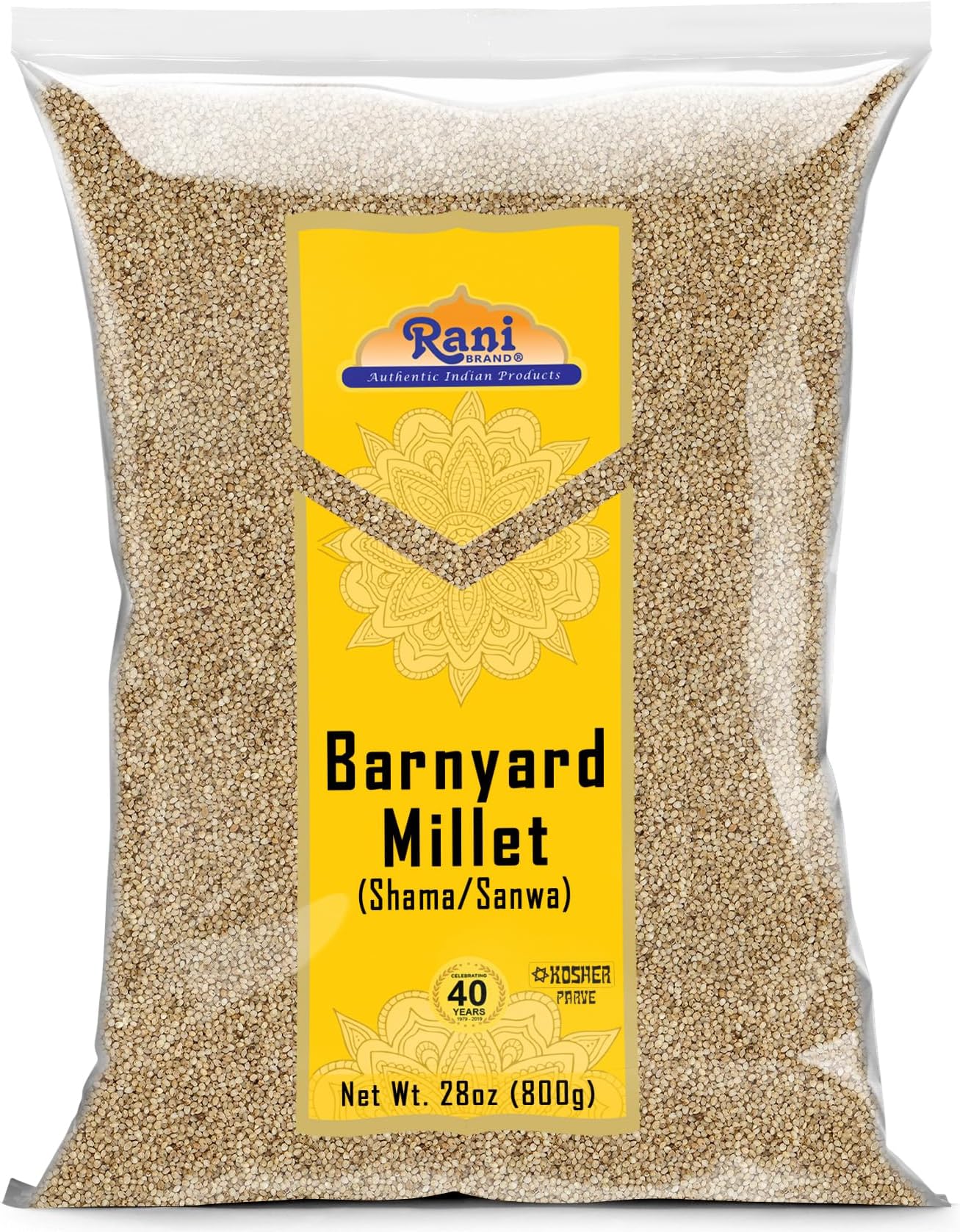 Rani Barnyard Millet (Echinochloa Esculenta Frumantacea) Whole Ancient Grain Seeds 28oz (1.75lbs) 800g ~ All Natural | Gluten Friendly | NON-GMO | Kosher | Vegan | Indian Origin | Shama/Sanwa