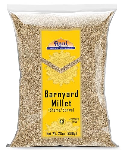 Rani Barnyard Millet (Echinochloa Esculenta Frumantacea) Semillas enteras de grano antiguo 28 onzas (1.75 libras) 28.22 oz  Todo natural  Apto para