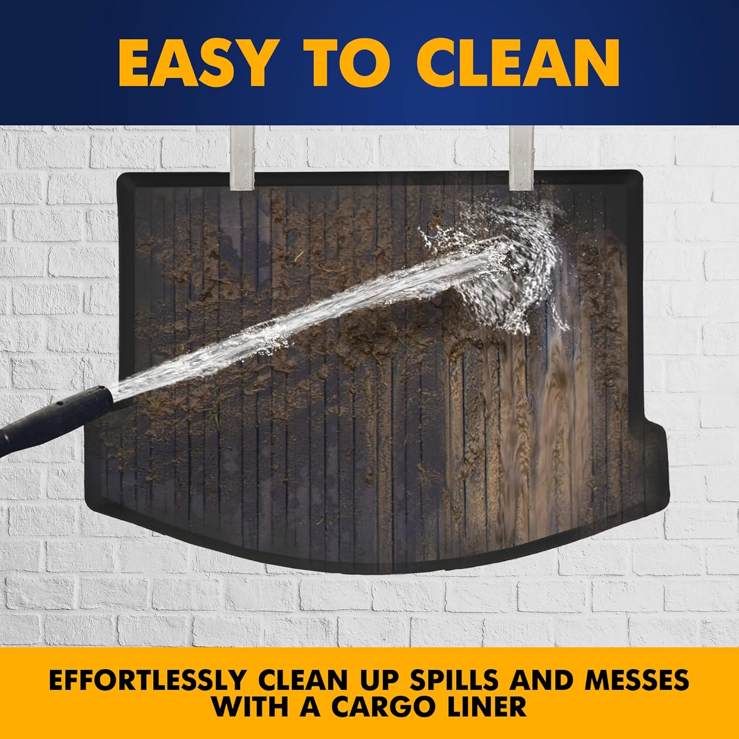 Premium Cargo Liner for Jaguar E-Pace 2018-2024 - 100% Protection - Custom Fit Car Trunk Mat - All-Season Black Cargo Mat - 3D Shaped Laser Measured Trunk Liners for Jaguar E-Pace